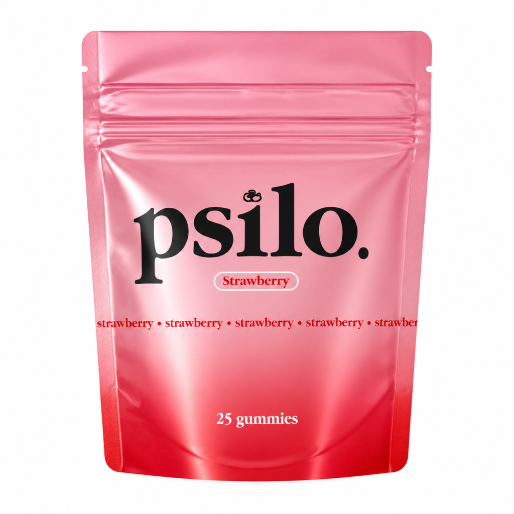 Psilo Gummies Strawberry Flavor – 25 Gummies Pack