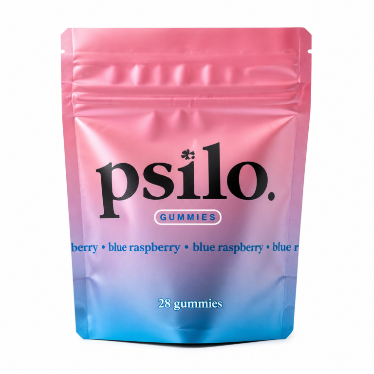 Psilo Gummies Blue Raspberry Flavor – 25 Gummies Pack